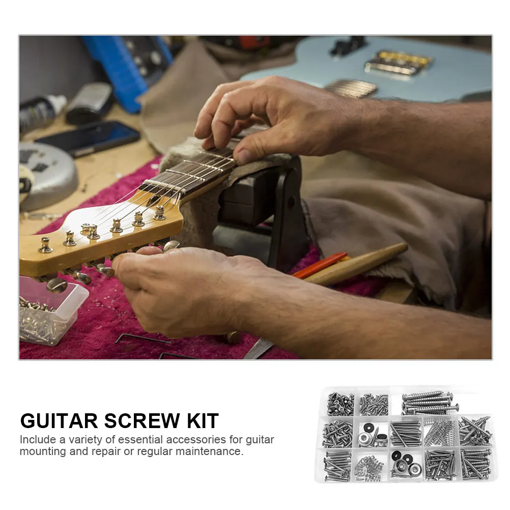 Tools Guitar Repair Maintenance Kit Replacement Screws Double Coil Luthier Silver Kits Accessories
Tools Guitar Repair Maintenance Kit Replacement Screws Double Coil Luthier Silver Kits Accessories