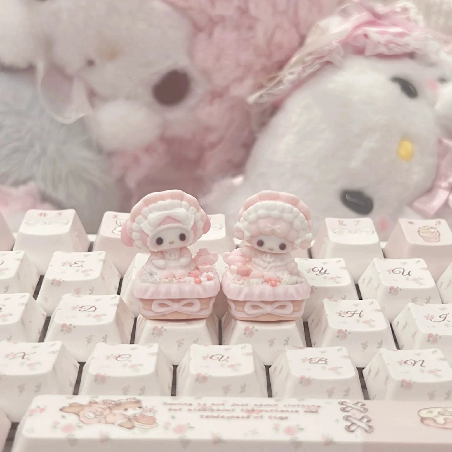 Cute Pink Lamb Tea Party Theme Keycaps Set 3D Resin Custom Original Handmade Keycaps for Mechanical Keyboard Accessories Gift
Cute Pink Lamb Tea Party Theme Keycaps Set 3D Resin Custom Original Handmade Keycaps for Mechanical Keyboard Accessories Gift