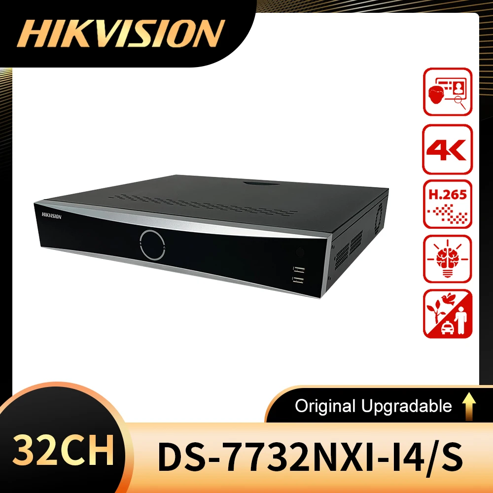 Original English Hikvision DS-7732NXI-I4/S 32Ch 1.5U AcuSense 4K NVR Network Video Recorder
Original English Hikvision DS-7732NXI-I4/S 32Ch 1.5U AcuSense 4K NVR Network Video Recorder
