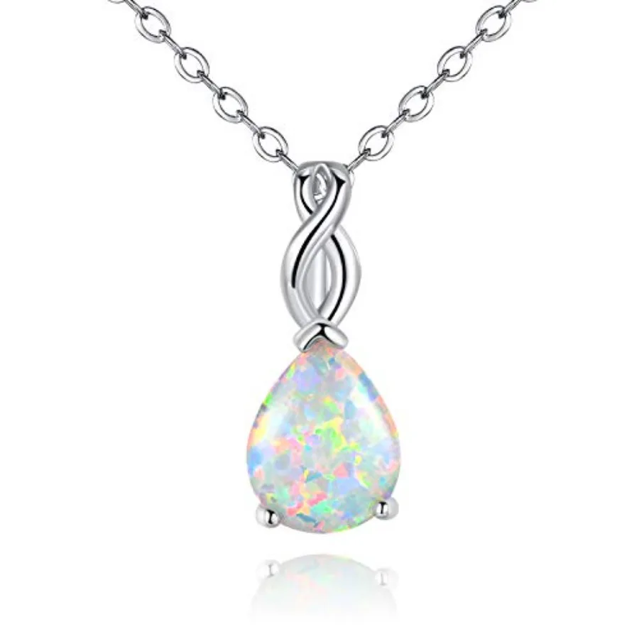 VOLUKA Created Opal/Amethyst/Mystic Topaz Pendant Necklace for Women, 18K White/Rose Gold Plated Chain Wedding Engagement Jewel
VOLUKA Created Opal/Amethyst/Mystic Topaz Pendant Necklace for Women, 18K White/Rose Gold Plated Chain Wedding Engagement Jewel