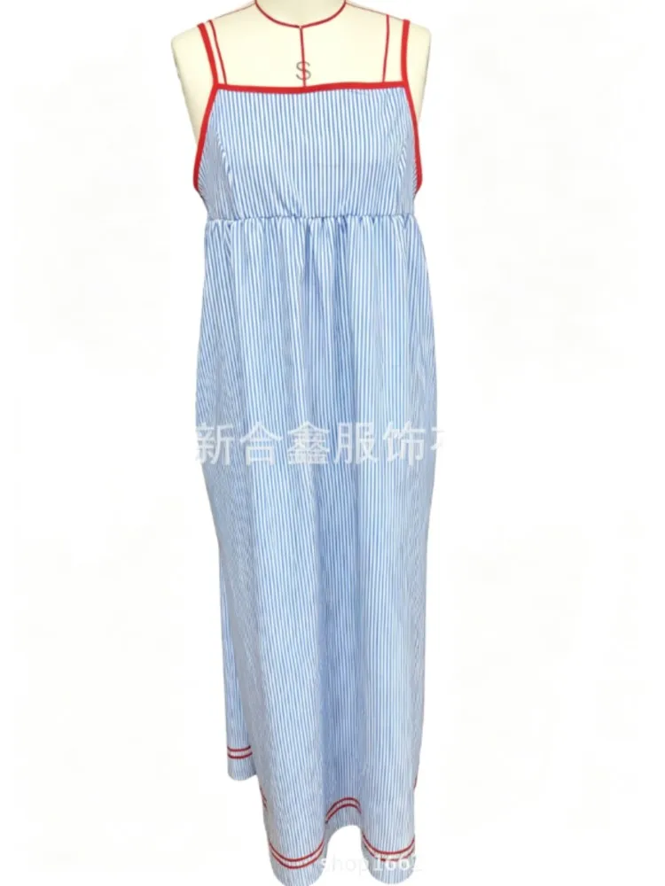 Dresses 2026 Woman Fashion Casual Backless Sleeveless Dress Contrast Off Shoulder Vestidos Simple Style Robe Loose Temperament
Dresses 2026 Woman Fashion Casual Backless Sleeveless Dress Contrast Off Shoulder Vestidos Simple Style Robe Loose Temperament
