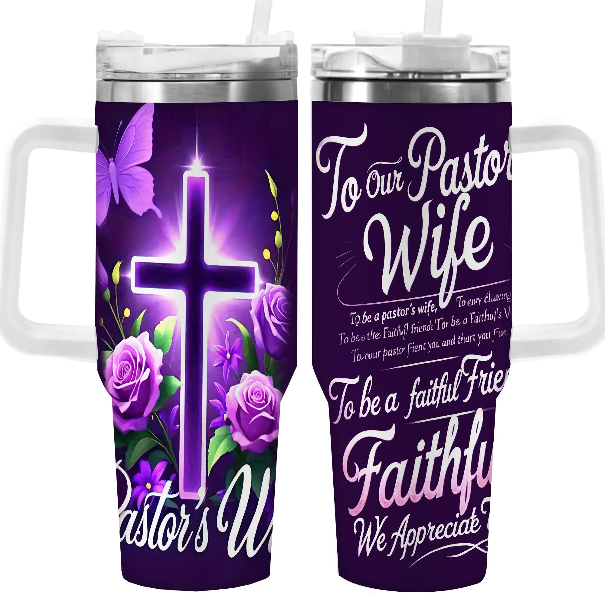 1pc 40oz Faithful Friend Pastor's Wife Tumbler, Double Wall Vacuum Insulated Travel Mug, Spill Proof Lid, Gift for Dad, Mom, Ideal for Christmas, Father's Day, Birthday Gift, Coffee Cup
1pc 40oz Faithful Friend Pastor's Wife Tumbler, Double Wall Vacuum Insulated Travel Mug, Spill Proof Lid, Gift for Dad, Mom, Ideal for Christmas, Father's Day, Birthday Gift, Coffee Cup