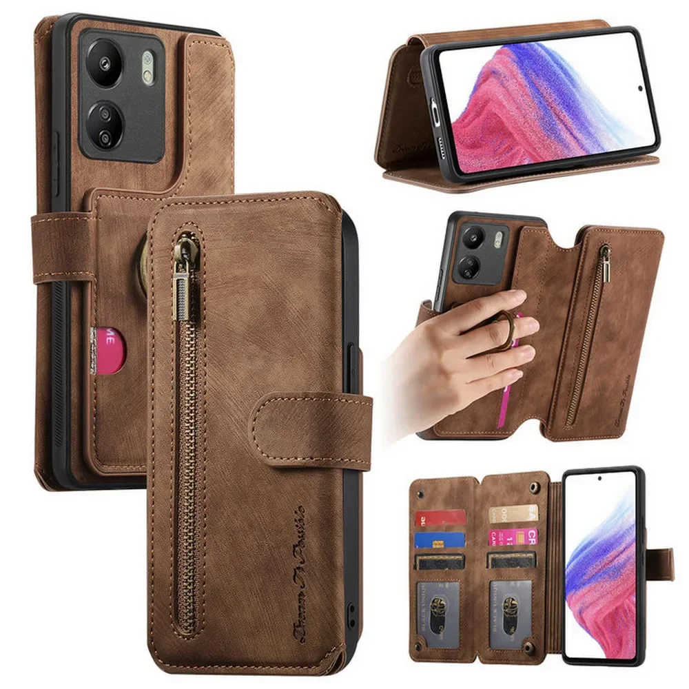 Для Xiaomi Redmi Note 13 12 11 Pro 5G 4G флип-чехол на молнии, кожаный RFID-чехол для Redmi Note 12 Pro Plus 12S 11S 11T Funda 
Для Xiaomi Redmi Note 13 12 11 Pro 5G 4G флип-чехол на молнии, кожаный RFID-чехол для Redmi Note 12 Pro Plus 12S 11S 11T Funda
