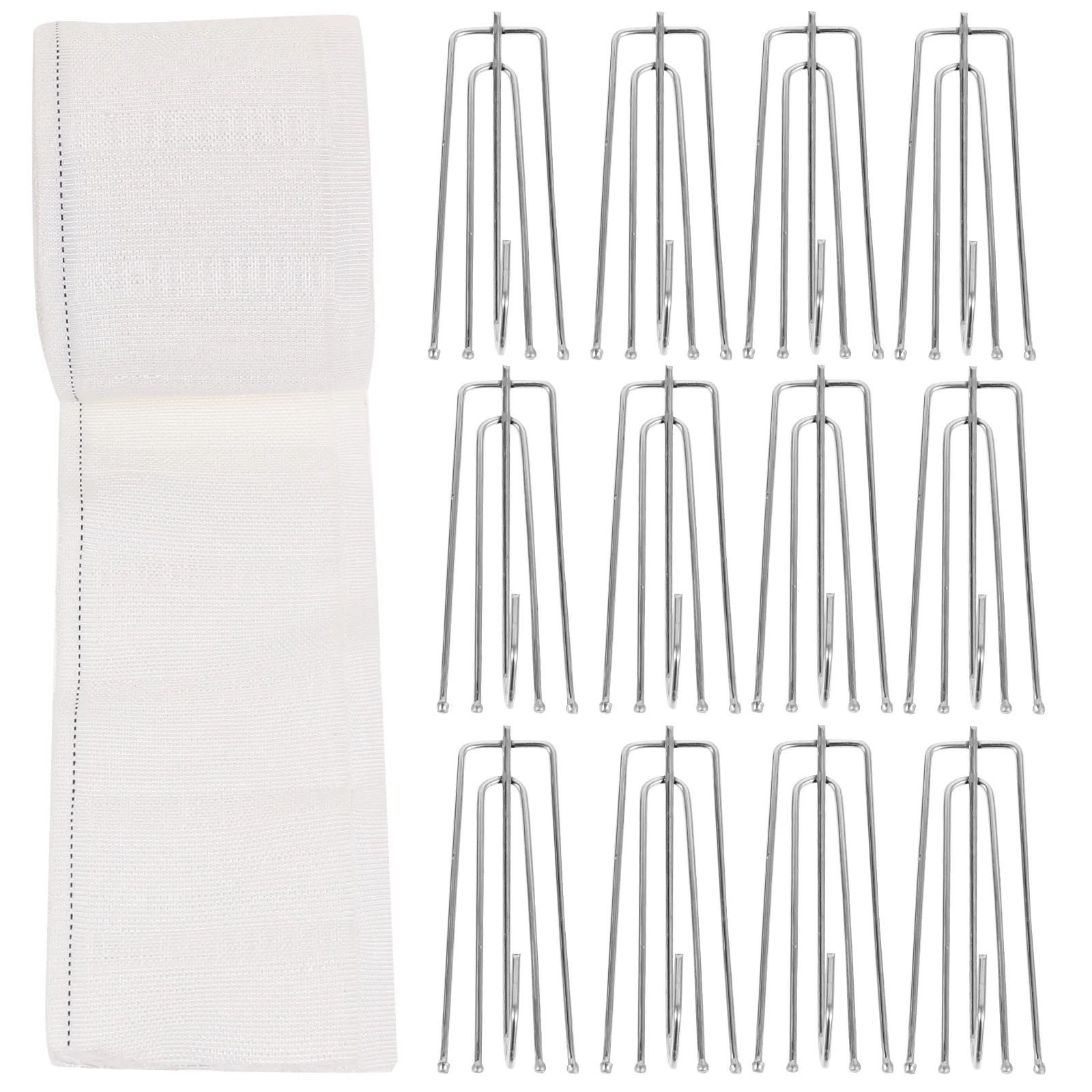 1Set Metal Curtain Hooks Metal Drapery Pleater Tape Hooks with Fabric Belt Easy Use Window Curtain Hanging Hook for Curtain,
1Set Metal Curtain Hooks Metal Drapery Pleater Tape Hooks with Fabric Belt Easy Use Window Curtain Hanging Hook for Curtain,