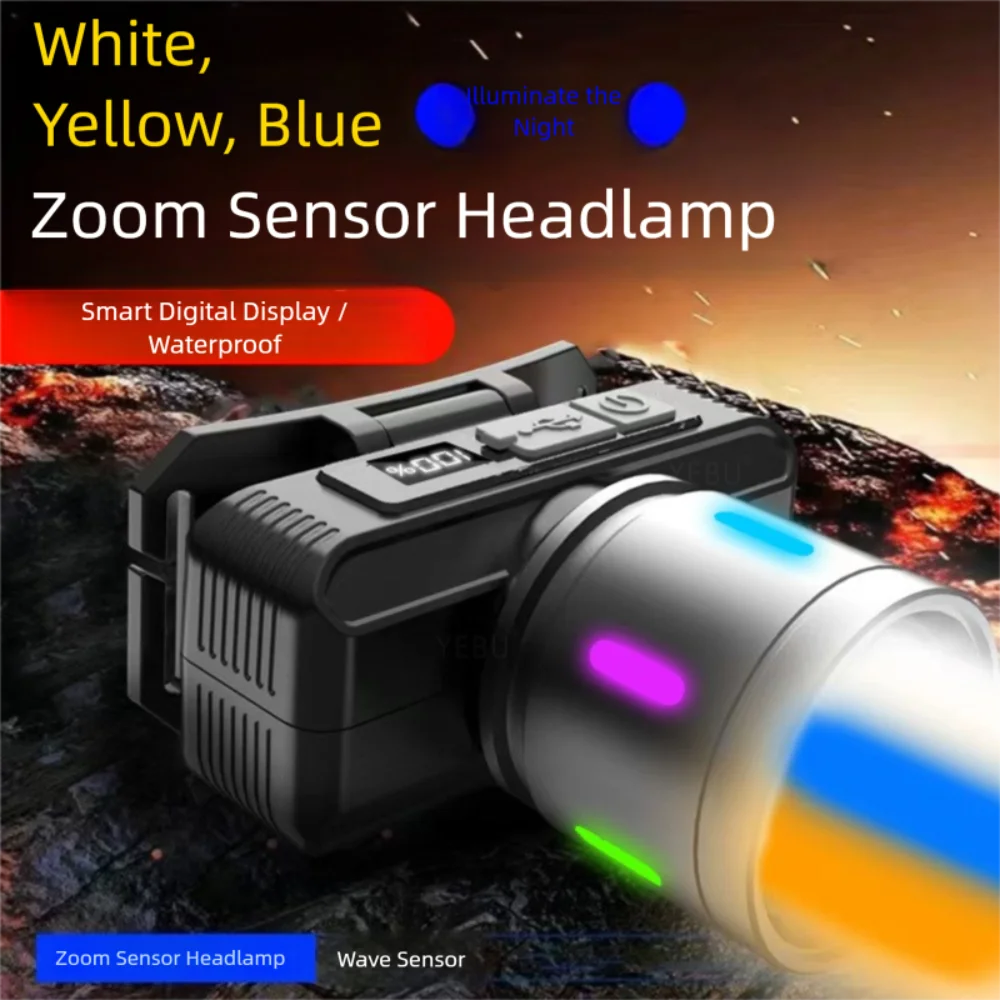 Portable Rechargeable LED Headlamp Waterproof Super Bright Front Flashlight White Light Searching Light Camping
Portable Rechargeable LED Headlamp Waterproof Super Bright Front Flashlight White Light Searching Light Camping