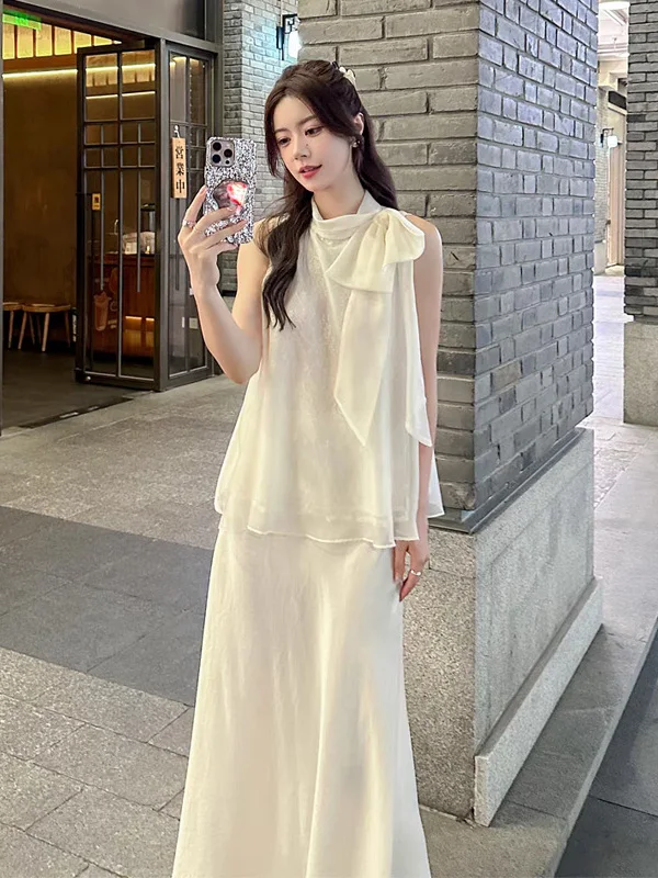 Элегантный топ с узлом, свободного кроя, женский, летний, 2025, новый стиль, утягивающий, без рукавов, удобный, дышащий, из полиэфирного волокна
Элегантный топ с узлом, свободного кроя, женский, летний, 2025, новый стиль, утягивающий, без рукавов, удобный, дышащий, из полиэфирного волокна