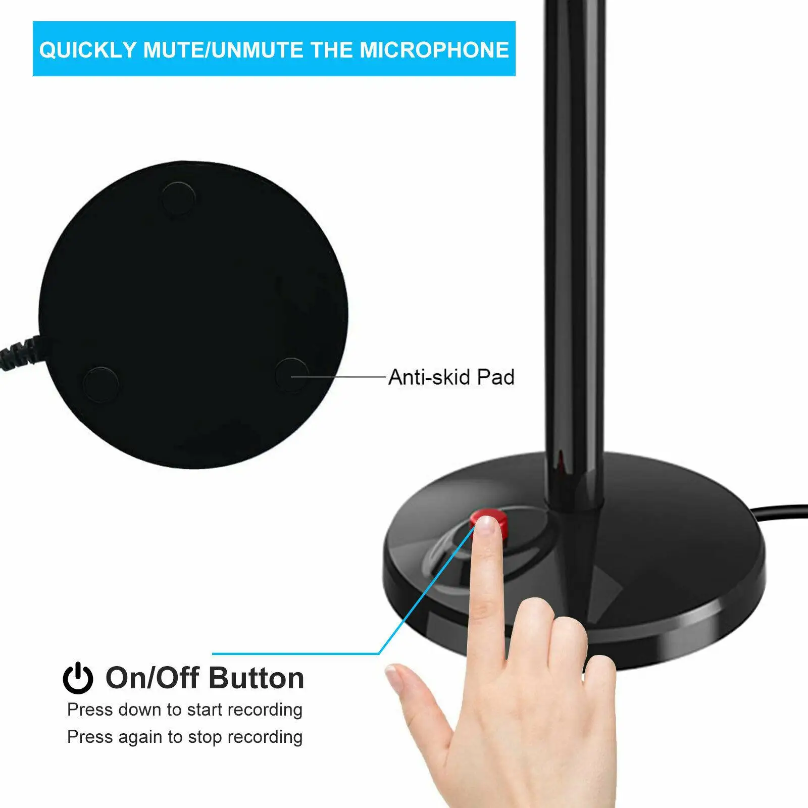 Condenser Microphone for Computer Vocal Recording Podcaster Mic Tripod Stand PC USB Professional Studio Microphone Livestream
Condenser Microphone for Computer Vocal Recording Podcaster Mic Tripod Stand PC USB Professional Studio Microphone Livestream