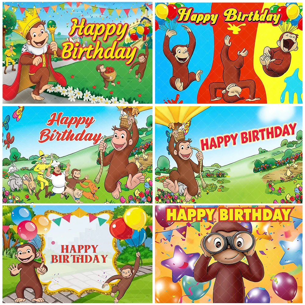 Cartoon Cute George Monkey Theme Backdrop Kids Birthday Party Decorations Baby Shower Supplies Photo Studio Props Child Toy Gift
Cartoon Cute George Monkey Theme Backdrop Kids Birthday Party Decorations Baby Shower Supplies Photo Studio Props Child Toy Gift