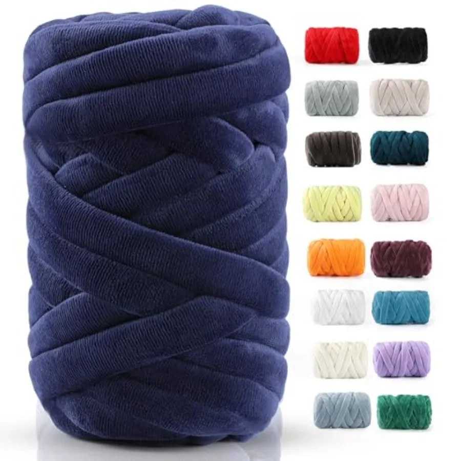 Chunky Yarn for Hand Knitting- Velvet Chenille Tube Yarns- Jumbo Yarns for Blankets, Pet Beds, Machine Washable 0.66 Lb/18.59 Y
Chunky Yarn for Hand Knitting- Velvet Chenille Tube Yarns- Jumbo Yarns for Blankets, Pet Beds, Machine Washable 0.66 Lb/18.59 Y