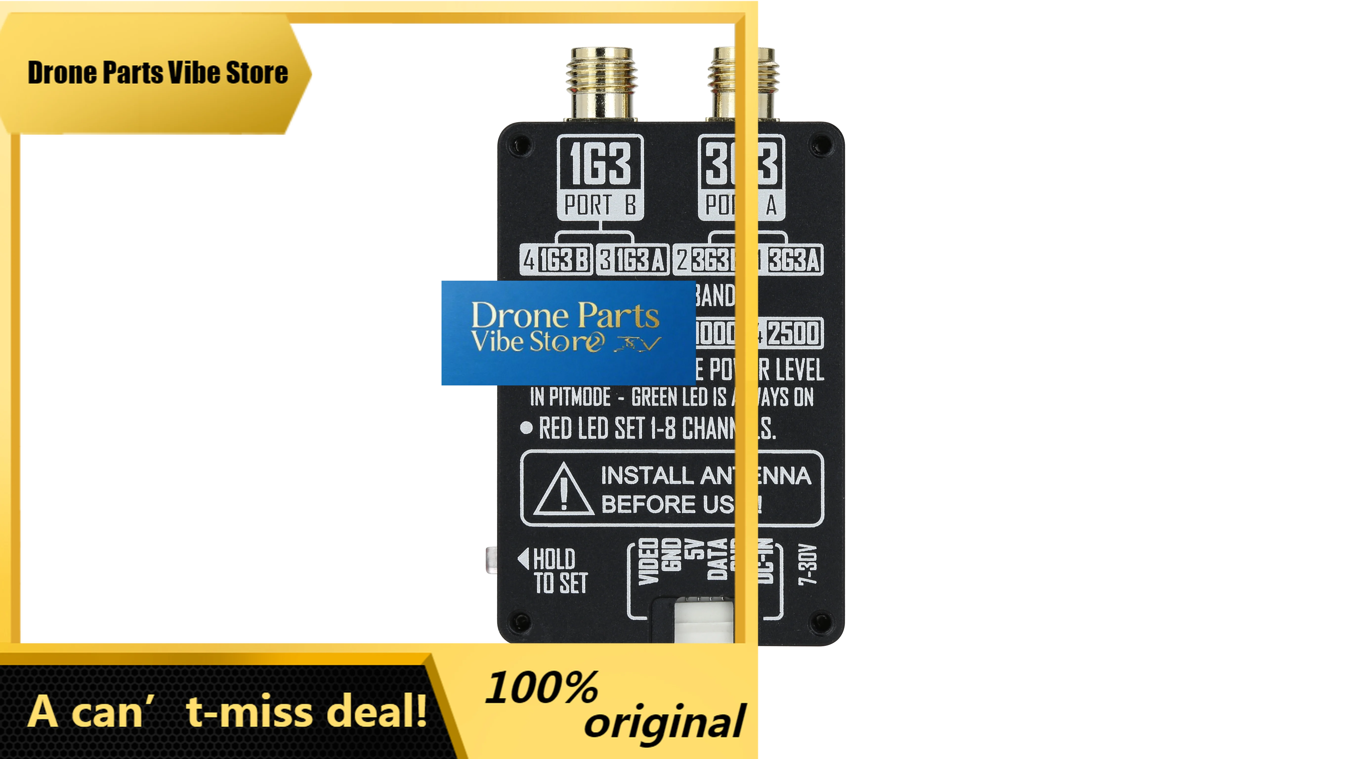 DronePRUSHFPV 1.3G/3.3G Dual-Band 2.5W/4W VTX Transmitter Module
DronePRUSHFPV 1.3G/3.3G Dual-Band 2.5W/4W VTX Transmitter Module
