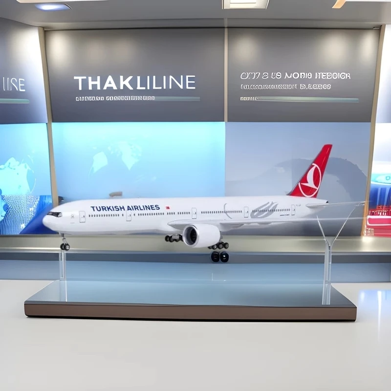 1:157 Scale 47cm Airplane Toy B777 Turkish Air Airlines Model With Light and Wheel Diecast Resin Airplane Collection Display
1:157 Scale 47cm Airplane Toy B777 Turkish Air Airlines Model With Light and Wheel Diecast Resin Airplane Collection Display