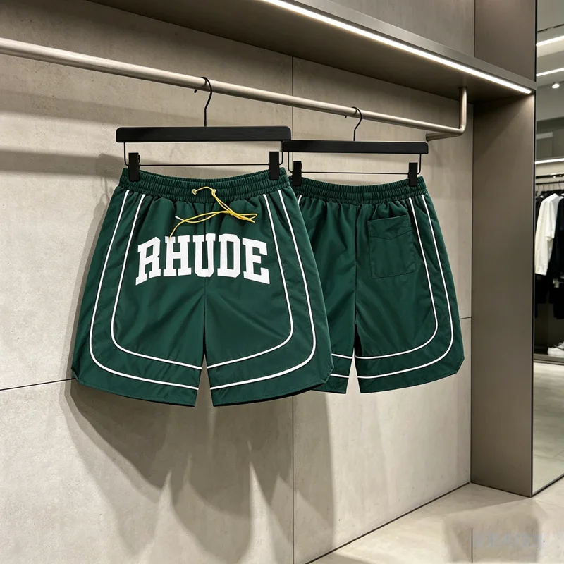 Mesh Breathe Quick Dry Stripe Rhude Shorts Big Print Shortpant Men Women Loose Drawstring Beach Holiday Short Pants Breeches
Mesh Breathe Quick Dry Stripe Rhude Shorts Big Print Shortpant Men Women Loose Drawstring Beach Holiday Short Pants Breeches