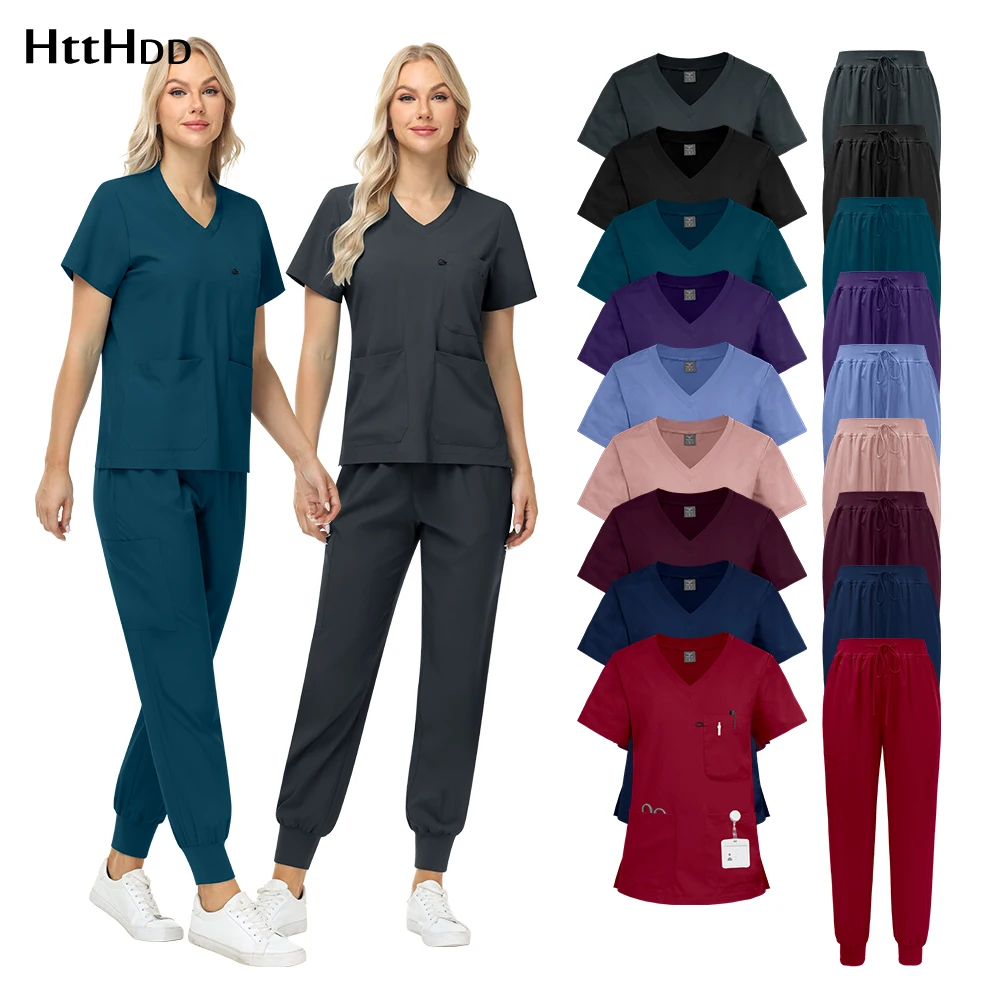 Clinical Uniform Nursing Scrub Hospital Accessories Elastic Workwear Top+pants Set Doctor Nurse Scrub Women Men Surgical Uniform
Clinical Uniform Nursing Scrub Hospital Accessories Elastic Workwear Top+pants Set Doctor Nurse Scrub Women Men Surgical Uniform