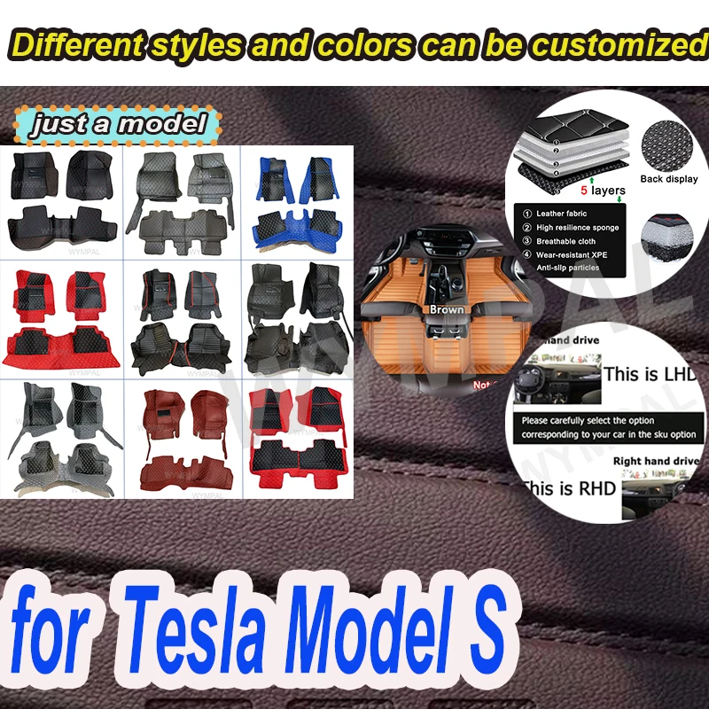 LUXURY For Tesla Model S 2015 2014 Car Floor Mats Carpets Waterproof Leather Custom
LUXURY For Tesla Model S 2015 2014 Car Floor Mats Carpets Waterproof Leather Custom