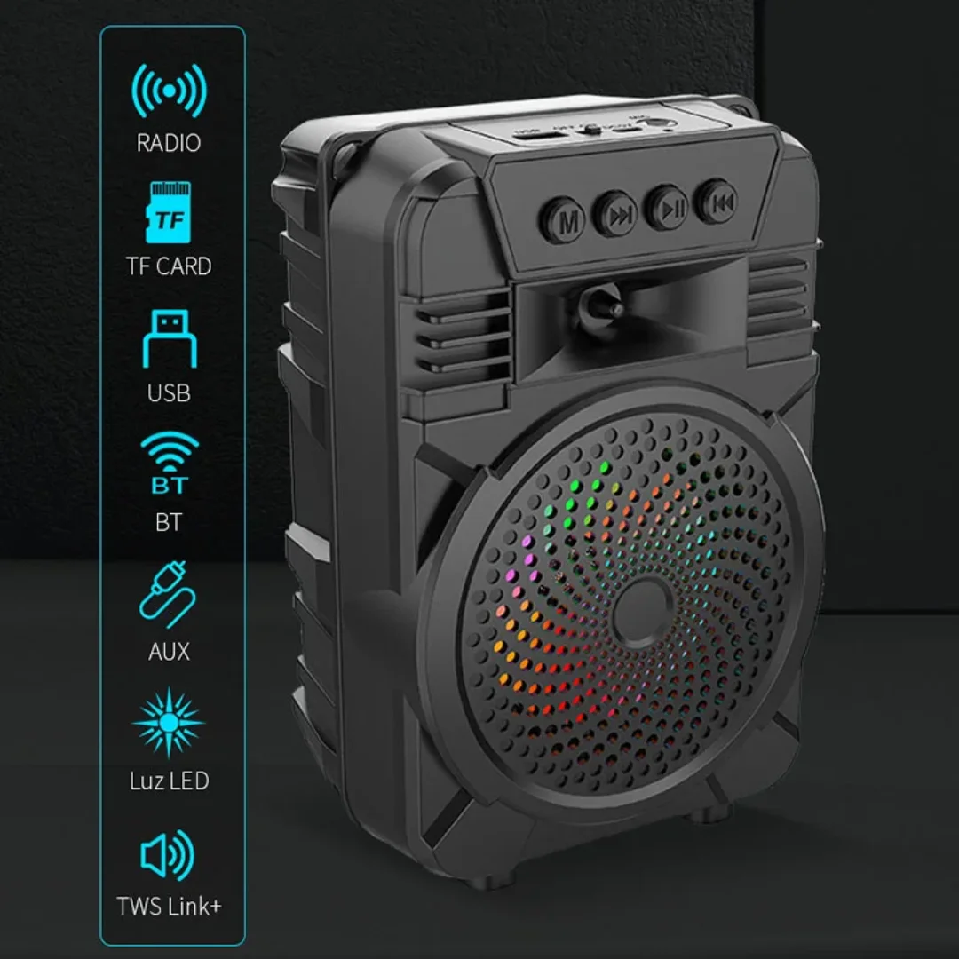 Cool Bluetooth Speaker Rechargeable RGB Light with FM Radio Support TF USB Bluetooth Wireless Speaker for Gift Party Outdoor
Cool Bluetooth Speaker Rechargeable RGB Light with FM Radio Support TF USB Bluetooth Wireless Speaker for Gift Party Outdoor