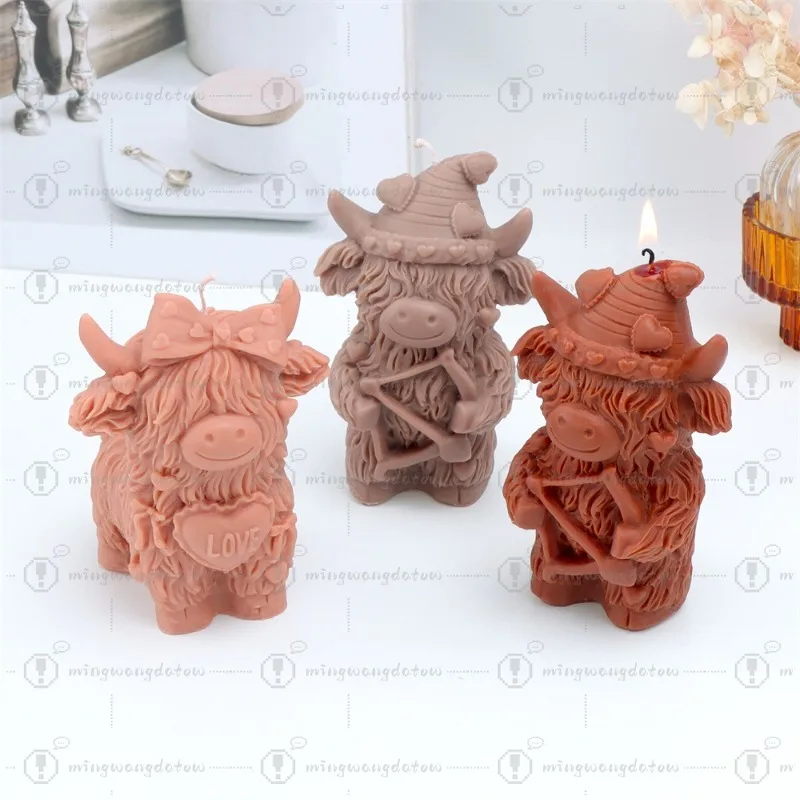 3D Yak Silicone Candle Mold, Highland Cow Aromatherapy Ornament DIY Craft Mould
3D Yak Silicone Candle Mold, Highland Cow Aromatherapy Ornament DIY Craft Mould