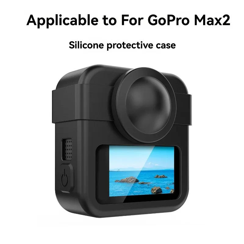 Soft Silicone Case for GoPro Max 2: Anti-Scratch Protective Shell + Side Hole Charging Port Cover + Lanyard Neck Strap Max2 Kits
Soft Silicone Case for GoPro Max 2: Anti-Scratch Protective Shell + Side Hole Charging Port Cover + Lanyard Neck Strap Max2 Kits
