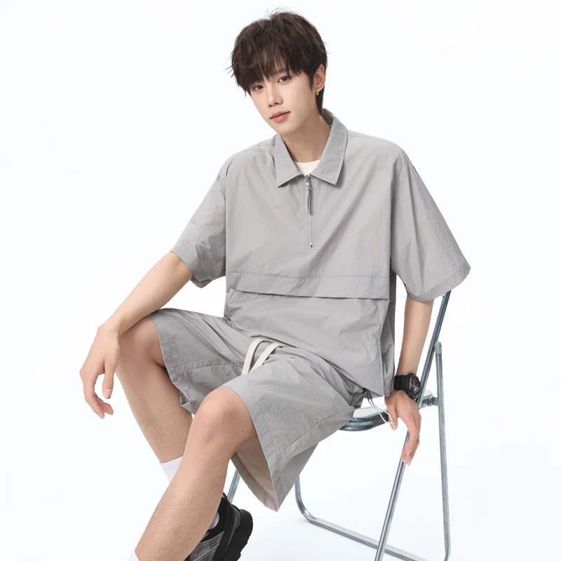 Men Lightweight Quick-Dry Sets Men Breathable Sun Protection Shirts+Shorts Suits Men Hawaii Cool Trend Baggy Loose Outfits
Men Lightweight Quick-Dry Sets Men Breathable Sun Protection Shirts+Shorts Suits Men Hawaii Cool Trend Baggy Loose Outfits