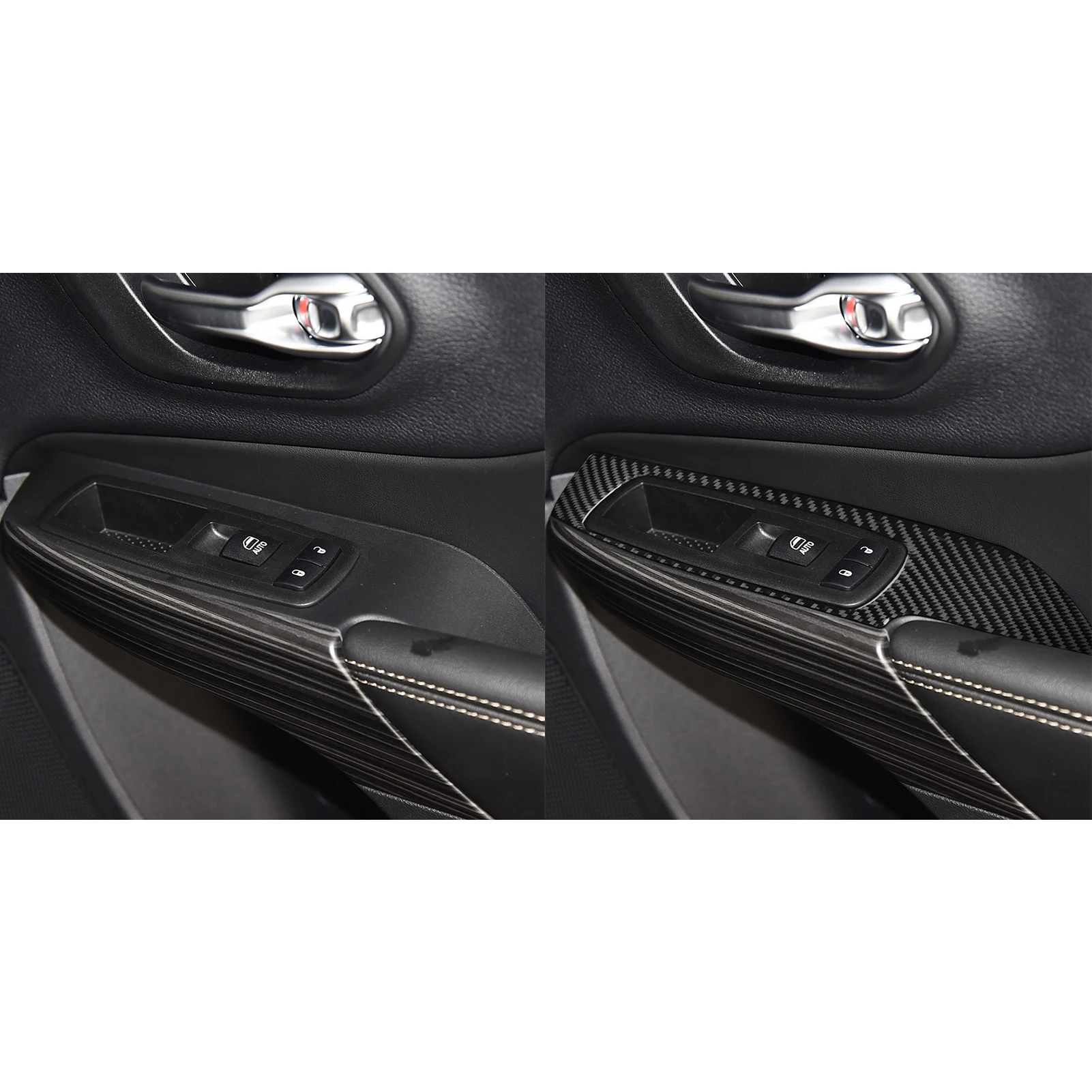 For Jeep Cherokee 2014-2018 Carbon Fiber Window Lift Switch Button Switch Control Panel Decorative Cover Car Accessories Sticker
For Jeep Cherokee 2014-2018 Carbon Fiber Window Lift Switch Button Switch Control Panel Decorative Cover Car Accessories Sticker