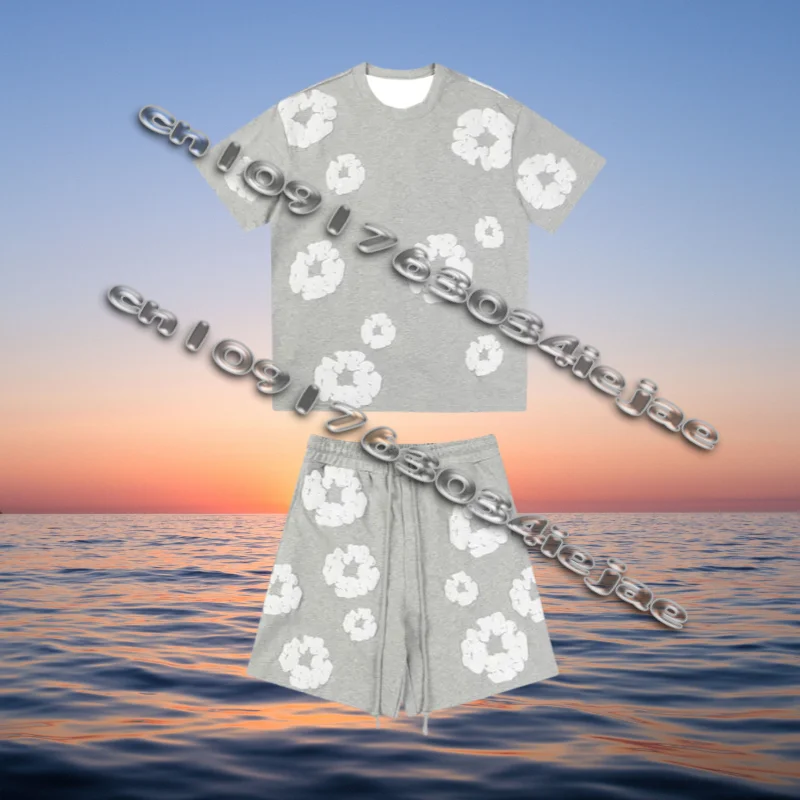 New Men's Harajuku Quick-drying T-shirt Beach Shorts Set American Kapok 3D Printing Fashion Trend Short-sleeved Shorts Set Y2K
New Men's Harajuku Quick-drying T-shirt Beach Shorts Set American Kapok 3D Printing Fashion Trend Short-sleeved Shorts Set Y2K