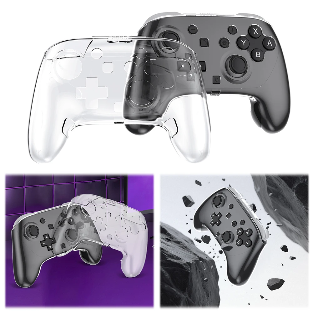 Transparent Protective Case Anti-scratch Transparent Gamepad Controller Cover for Switch2 Pro Controller
Transparent Protective Case Anti-scratch Transparent Gamepad Controller Cover for Switch2 Pro Controller