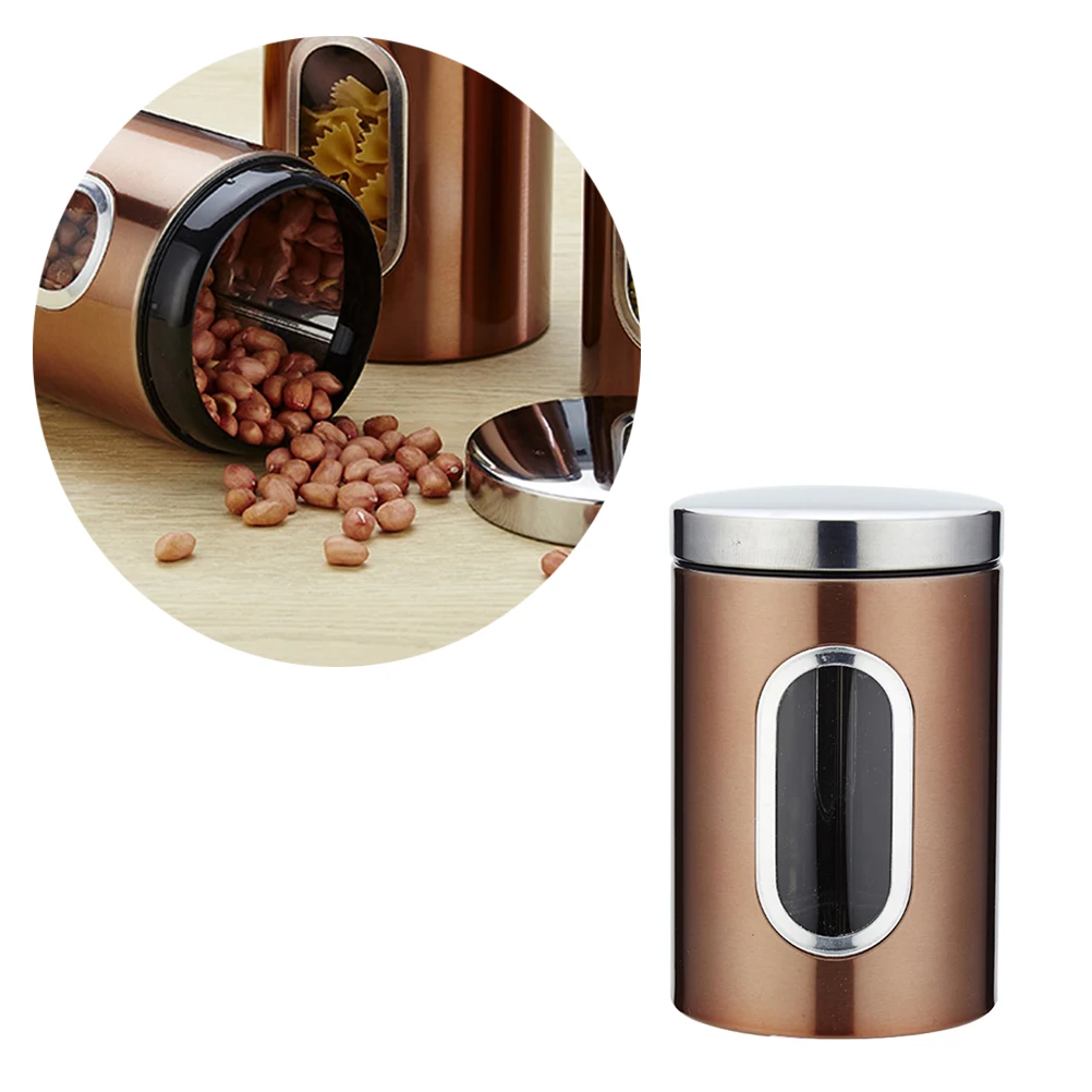 3 pcs Snack Jar Tea Containers Sealed Can Portable Food Storage Tank Airtight Stainless Steel Box Storage Canister
3 pcs Snack Jar Tea Containers Sealed Can Portable Food Storage Tank Airtight Stainless Steel Box Storage Canister