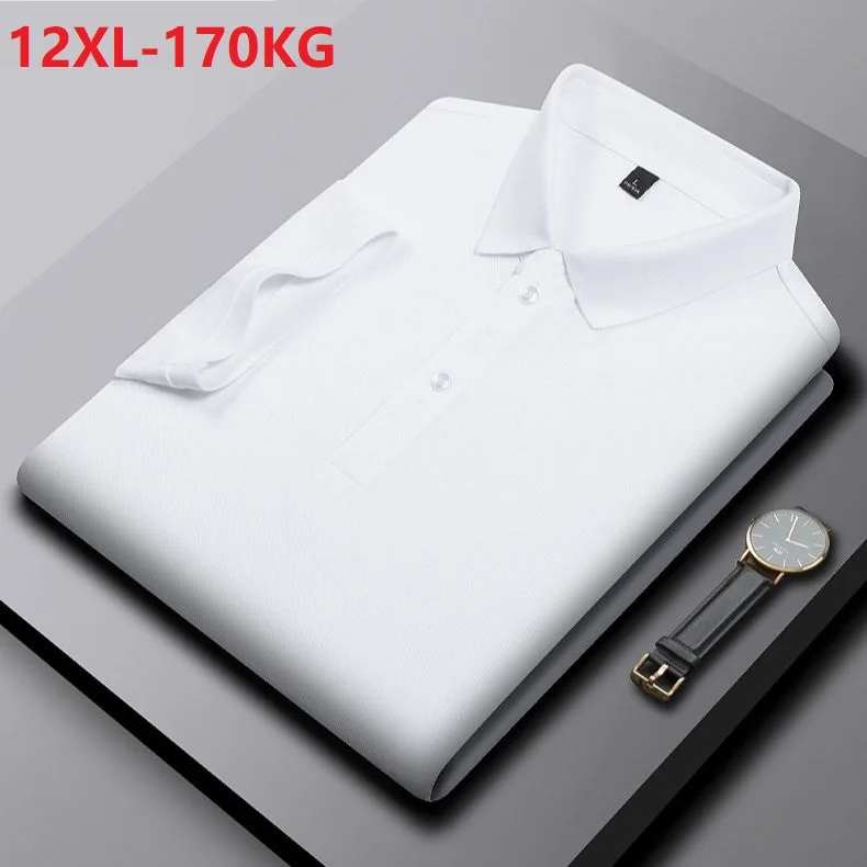 high quality summer men Ice silk polo shirt short sleeve hole Breathable plus size 10XL 12XL tees loose office tops 54 70
high quality summer men Ice silk polo shirt short sleeve hole Breathable plus size 10XL 12XL tees loose office tops 54 70