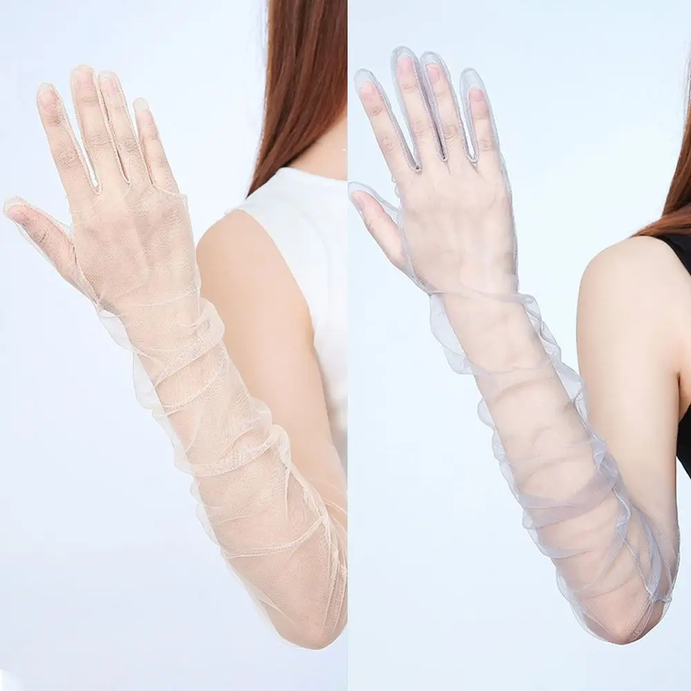 Full Finger Long Transparent Gloves Accessories Thin Mesh Sun Protection Driving Gloves 70cm Long Sheer Gloves Summer
Full Finger Long Transparent Gloves Accessories Thin Mesh Sun Protection Driving Gloves 70cm Long Sheer Gloves Summer