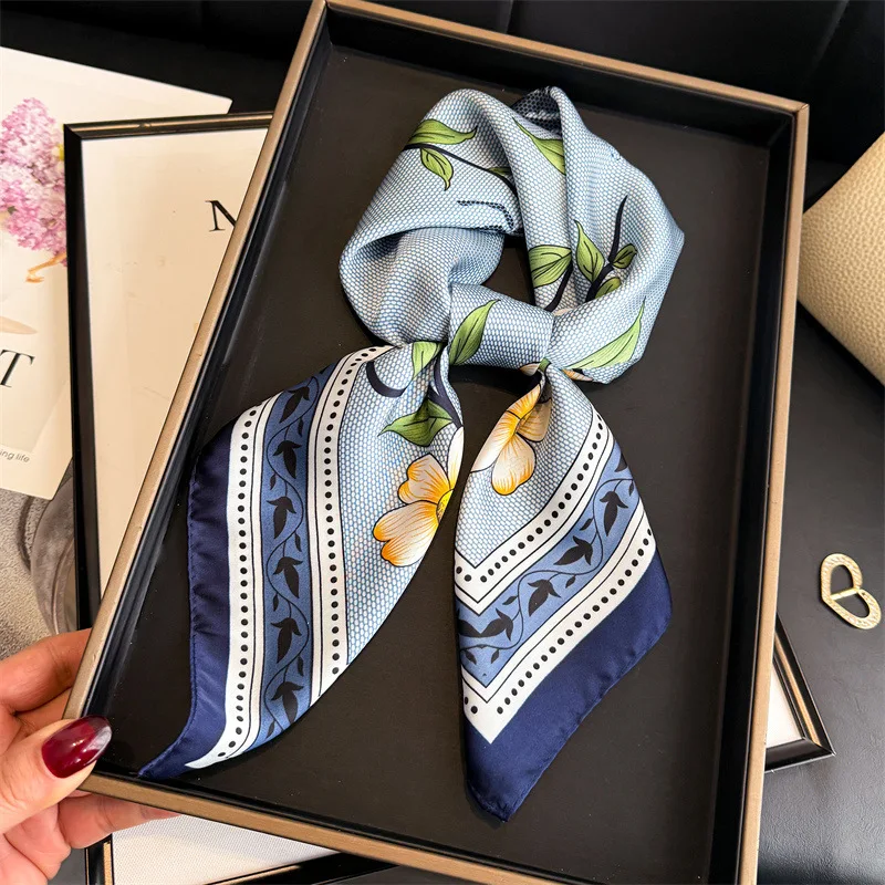 Silk Square Scarf Hijab Female Ribbon Shawl Wraps Print Bandana Headband Neckerchief Hair Bands Luxury Foulards Accesories
Silk Square Scarf Hijab Female Ribbon Shawl Wraps Print Bandana Headband Neckerchief Hair Bands Luxury Foulards Accesories