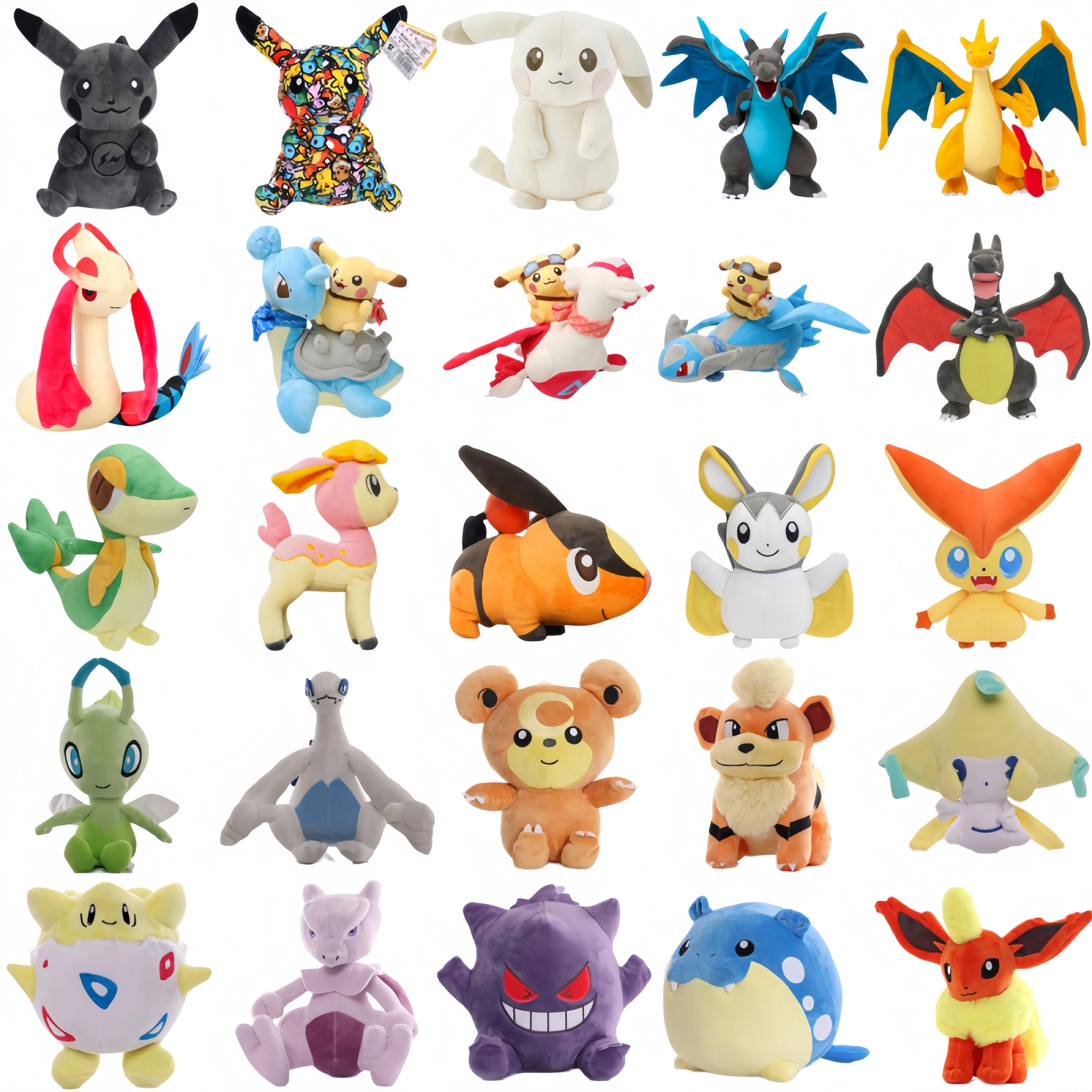 Gengar Pokemon Lugia Stuff Plush Toys light color Pikachu Pichu Charmander Squirtle Charizard X Milotic Anime Soft Doll Kid Gift
Gengar Pokemon Lugia Stuff Plush Toys light color Pikachu Pichu Charmander Squirtle Charizard X Milotic Anime Soft Doll Kid Gift