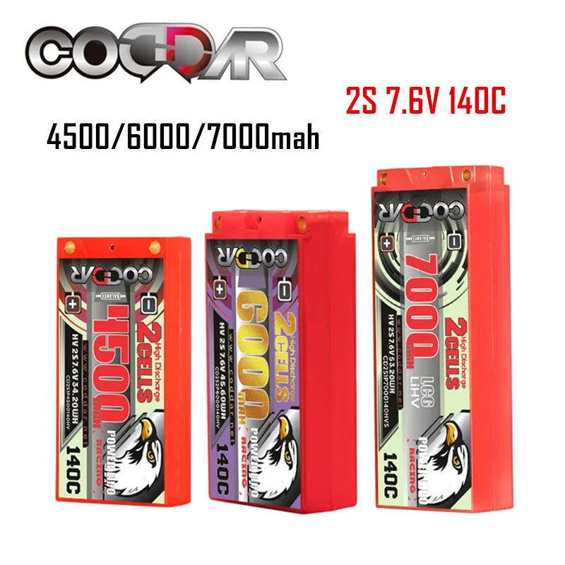 Аккумулятор CODDAR Lipo 2S LIHV 7,6 В 4500 мАч 6000 мАч 7000 мАч 140C для Touring 1/12 1/10 RC багги грузовик автомобиль гоночный Грузовик Лодка
Аккумулятор CODDAR Lipo 2S LIHV 7,6 В 4500 мАч 6000 мАч 7000 мАч 140C для Touring 1/12 1/10 RC багги грузовик автомобиль гоночный Грузовик Лодка