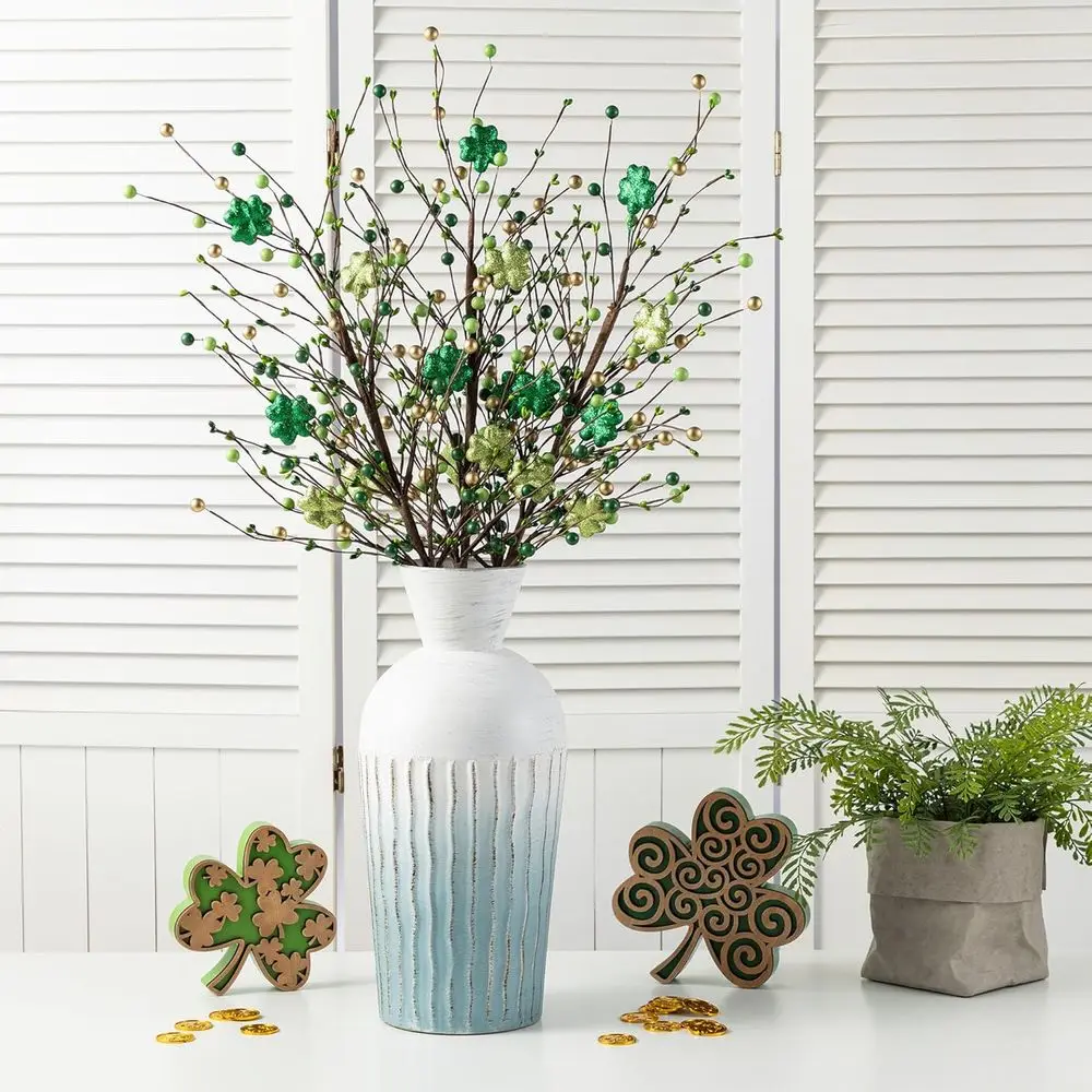 Пара искусственных веток с ягодами и клевером, 28 украшений ко Дню Святого Патрика для ирландской тематики дома или сервировки стола на вечеринке
Пара искусственных веток с ягодами и клевером, 28 украшений ко Дню Святого Патрика для ирландской тематики дома или сервировки стола на вечеринке
