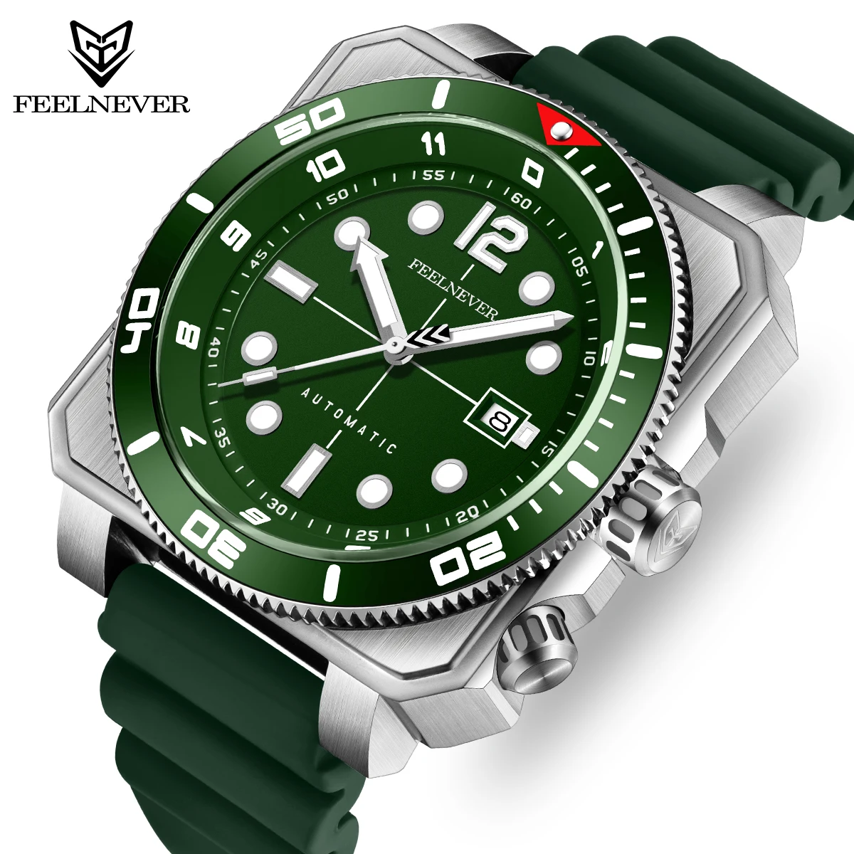 FEELNEVER TOP watches mens business men's watch luminous 316L stainless steel fashion sapphire glass mechanical watch Men's Gift
FEELNEVER TOP watches mens business men's watch luminous 316L stainless steel fashion sapphire glass mechanical watch Men's Gift