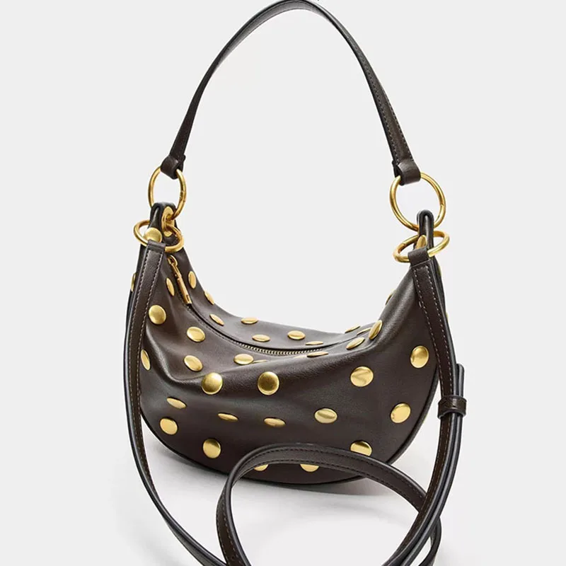 Soft PU Leather Handbags and Purses Luxury Studded Shopper Designer Women's Bags New Large Capacity Rivet Tote Shoulder Bag
Soft PU Leather Handbags and Purses Luxury Studded Shopper Designer Women's Bags New Large Capacity Rivet Tote Shoulder Bag
