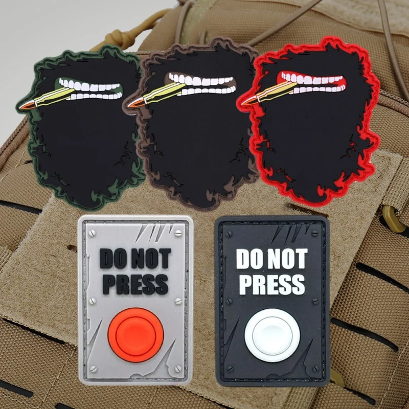 DO NOT PRESS 3D PVC Patch Tactical Morale Badge Hook Loop Long Beard Military Patches Clothing Backpack Sticker Army Armband
DO NOT PRESS 3D PVC Patch Tactical Morale Badge Hook Loop Long Beard Military Patches Clothing Backpack Sticker Army Armband