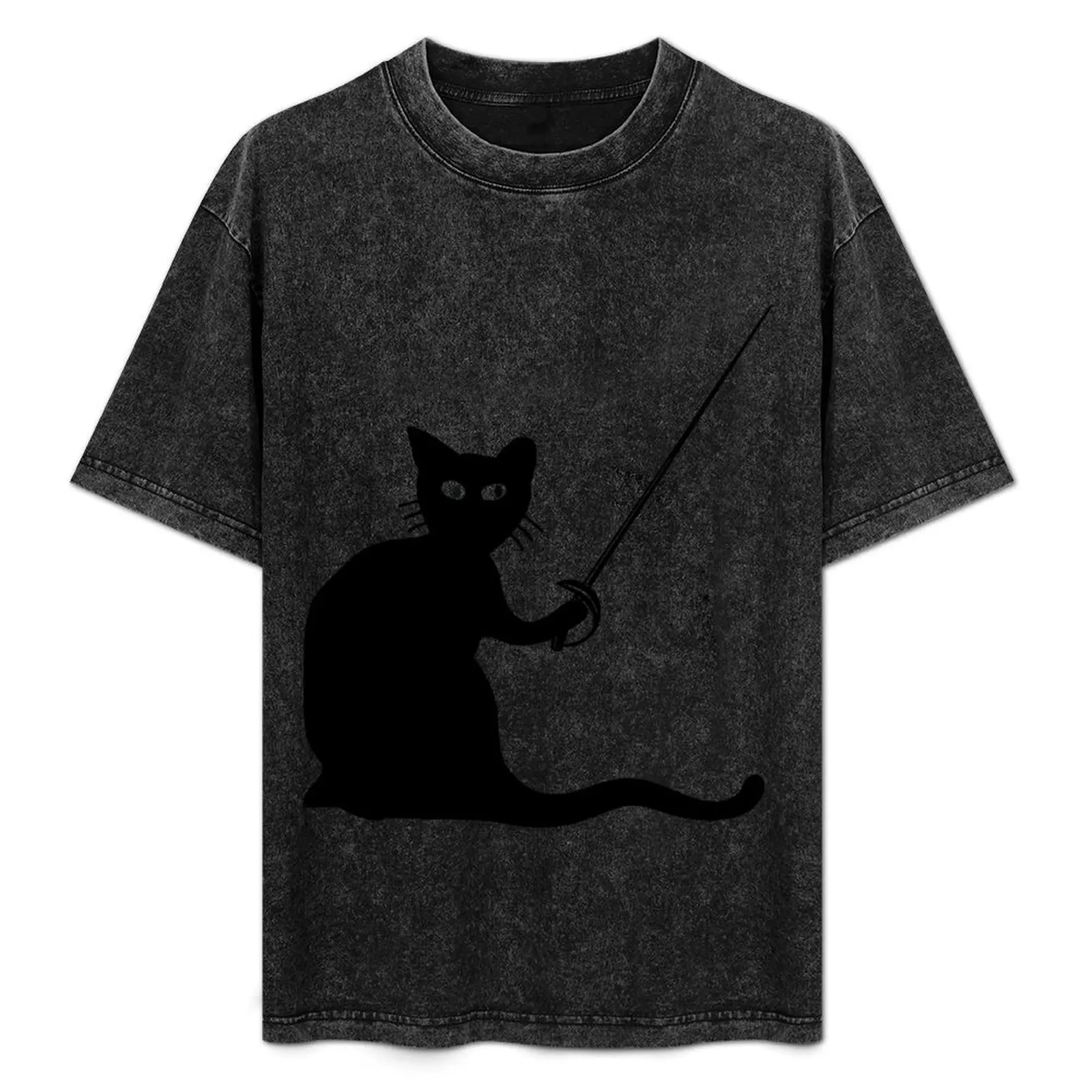 Fencing Cat Fencer T-Shirt Fashion Letter Print T-Shirt
Fencing Cat Fencer T-Shirt Fashion Letter Print T-Shirt