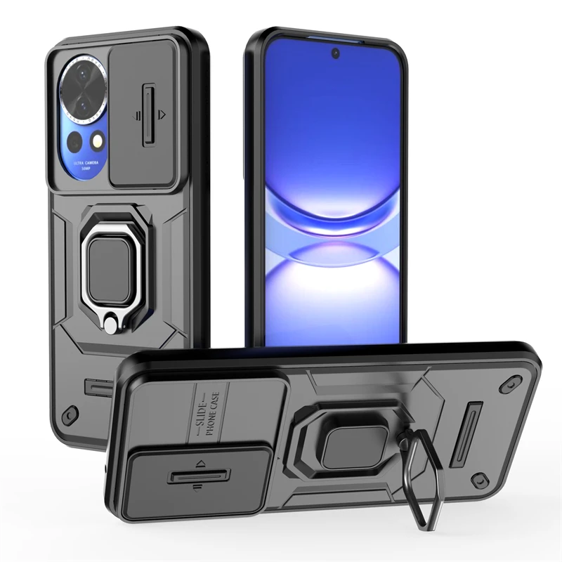 For Huawei Nova 12 Case Cover Huawei Nova 12 Capa Phone Back Shockproof Slide Camera Ring Holder Fundas Huawei Nova 12 Ultra Pro
For Huawei Nova 12 Case Cover Huawei Nova 12 Capa Phone Back Shockproof Slide Camera Ring Holder Fundas Huawei Nova 12 Ultra Pro