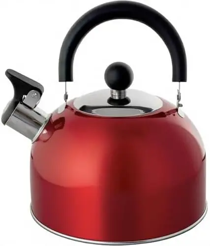 Lily's Home 2 Qt Stainless Steel Whistling Tea Kettle – Red
Lily's Home 2 Qt Stainless Steel Whistling Tea Kettle – Red