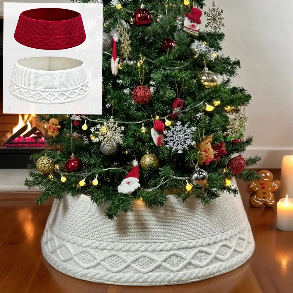 1PC Red/White Knit Christmas Tree Collar Farmhouse Style Artificial Tree Stand Base Cover for Christmas/New Year Decorations
1PC Red/White Knit Christmas Tree Collar Farmhouse Style Artificial Tree Stand Base Cover for Christmas/New Year Decorations