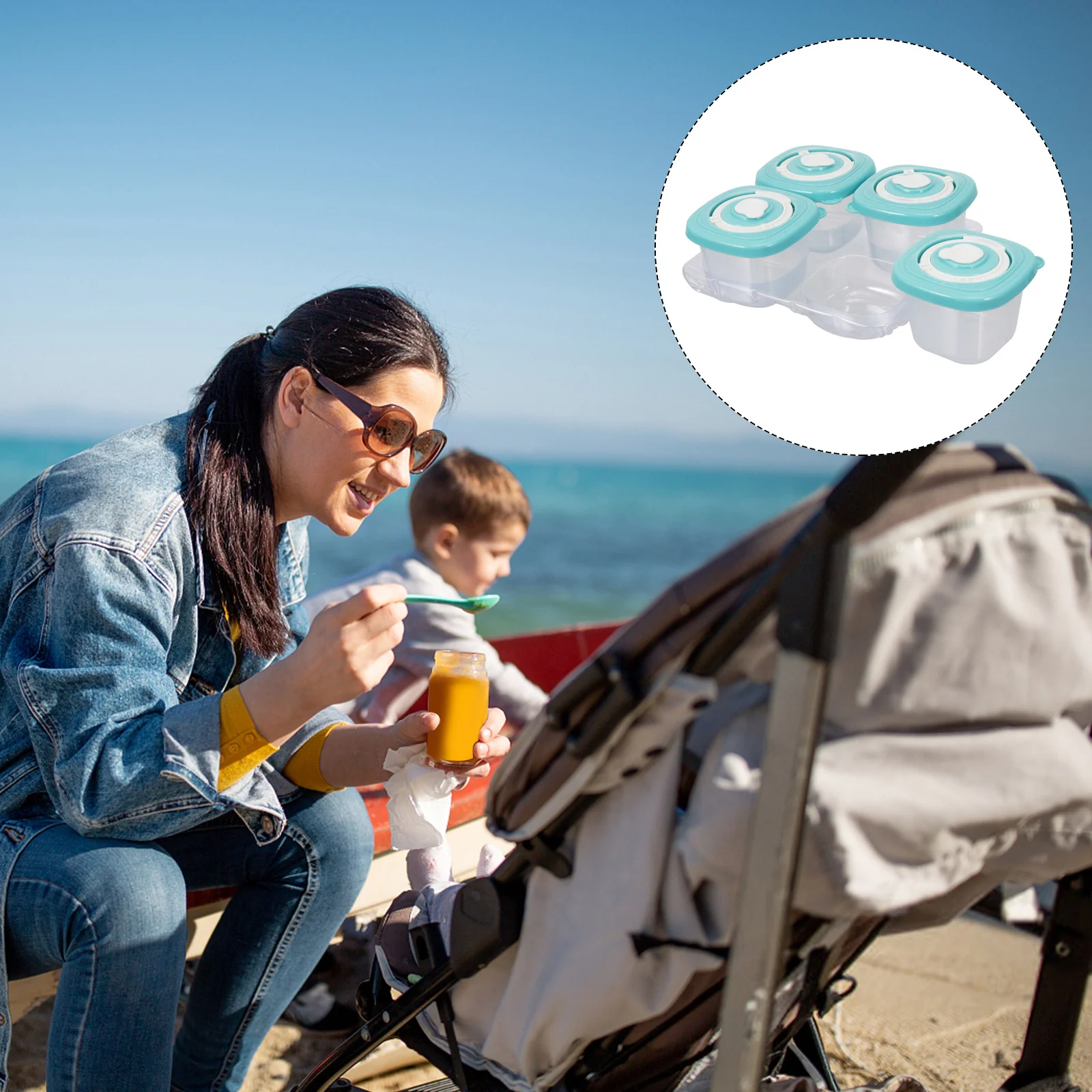 4pcs Baby Container Leak-Proof Storage Boxes For Milk Powder Snacks Silicone Pp Material Microwave Vent Lightweight Portable
4pcs Baby Container Leak-Proof Storage Boxes For Milk Powder Snacks Silicone Pp Material Microwave Vent Lightweight Portable