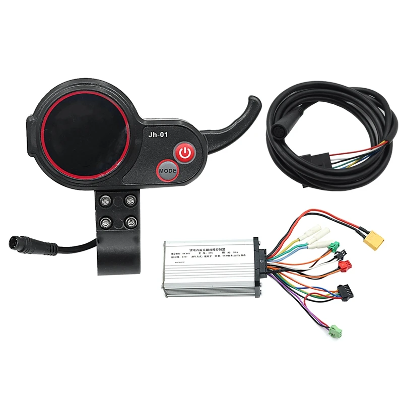 JH-01 Meter Dashboard LCD Display 6PIN+48V 20A Brushless Controller Without Hall For Electric Scooter E Bike Accessories
JH-01 Meter Dashboard LCD Display 6PIN+48V 20A Brushless Controller Without Hall For Electric Scooter E Bike Accessories