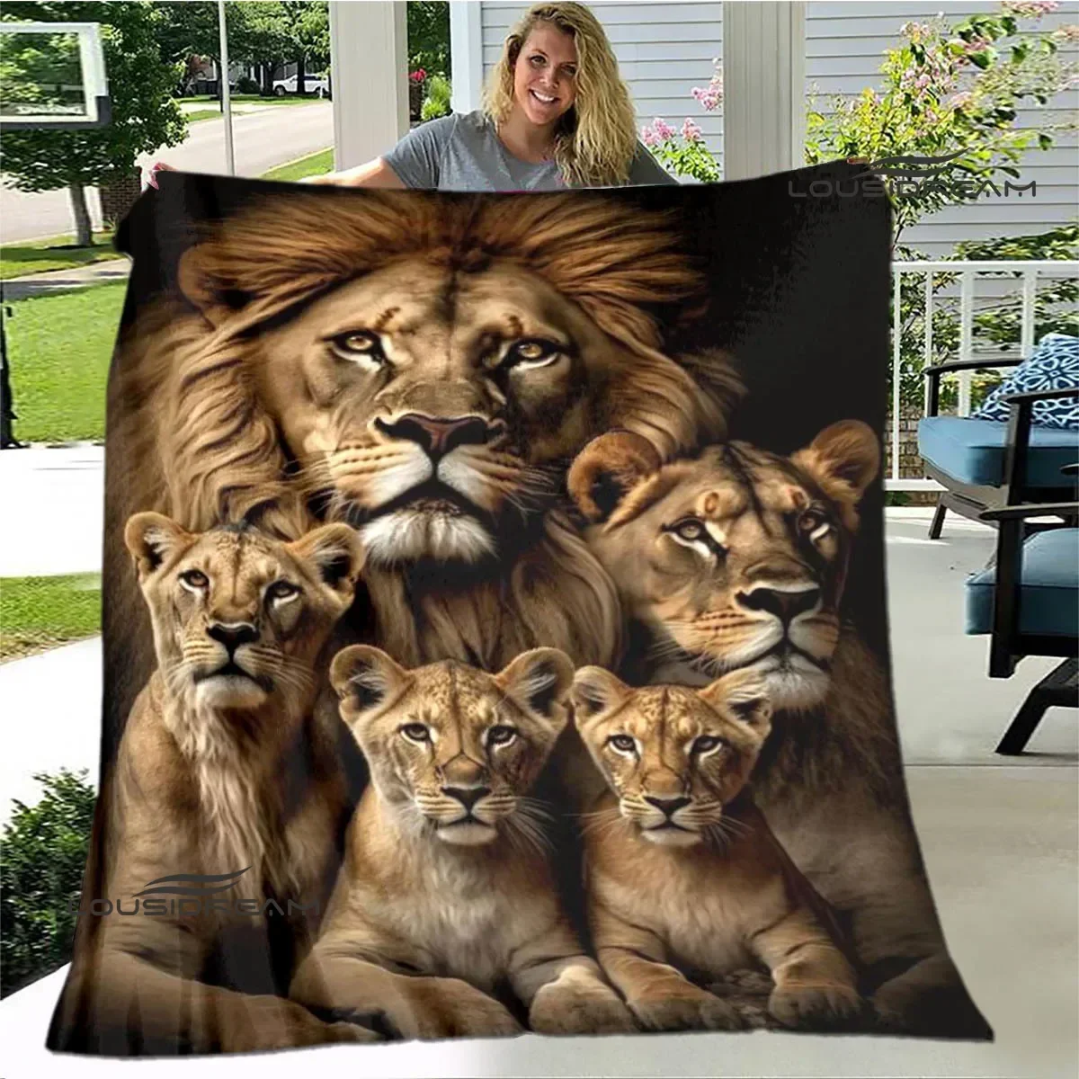 3D Lion Printed Blanket Picnic blanket blankets for beds Flange Warm blanket Home travel blankets bed linings birthday gift
3D Lion Printed Blanket Picnic blanket blankets for beds Flange Warm blanket Home travel blankets bed linings birthday gift