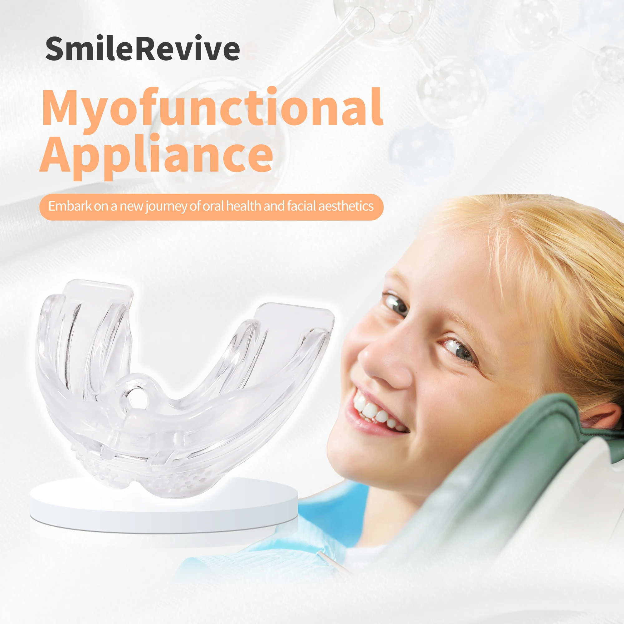 SmileRevive Myofunctional Appliance Teenager and permanent dentition (over 12years old) KT(AL)
SmileRevive Myofunctional Appliance Teenager and permanent dentition (over 12years old) KT(AL)