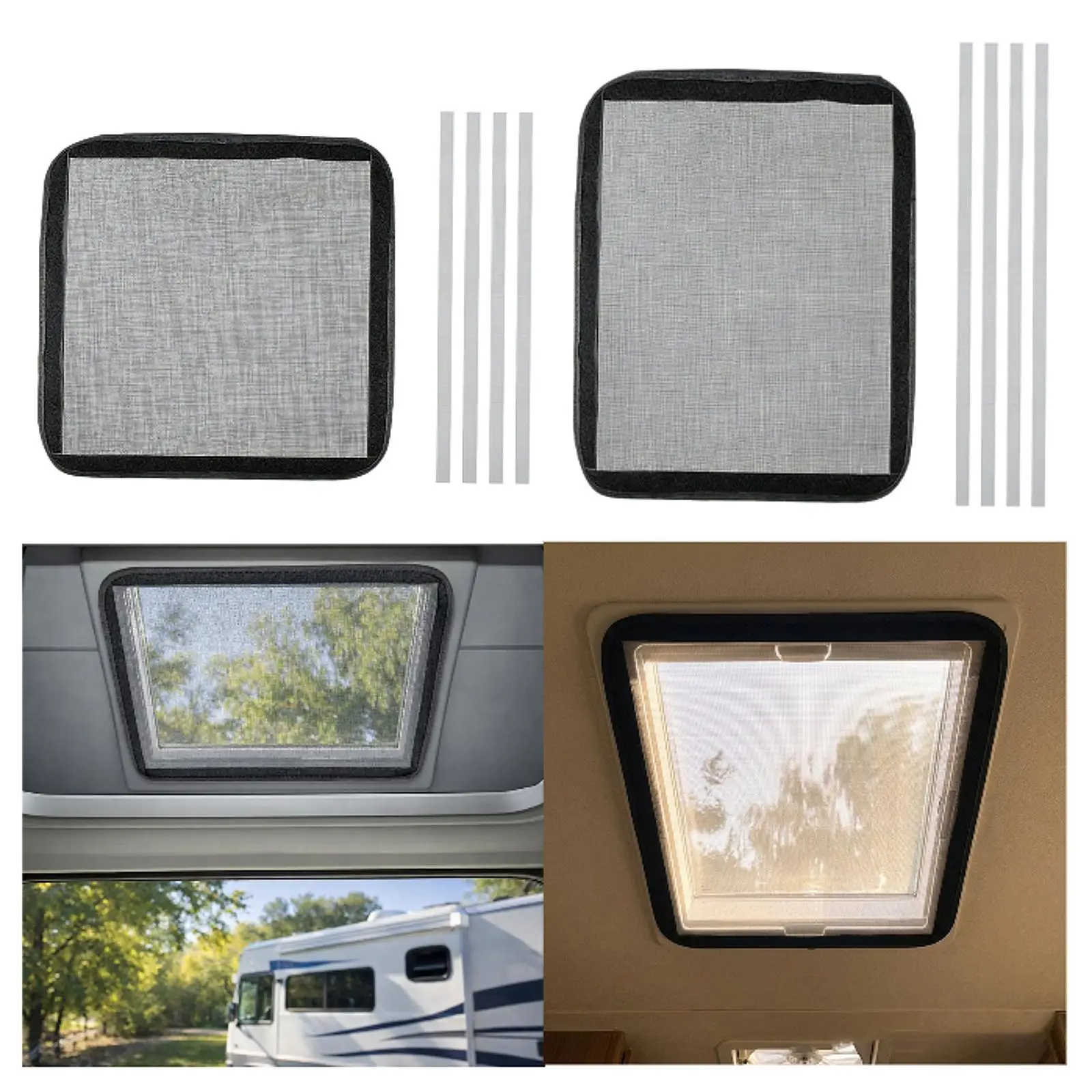 RV Vent Sun Screens Breathable Mesh Heat Insulation Roof Screen Cover for Trailer Travel Camping Accessories
RV Vent Sun Screens Breathable Mesh Heat Insulation Roof Screen Cover for Trailer Travel Camping Accessories