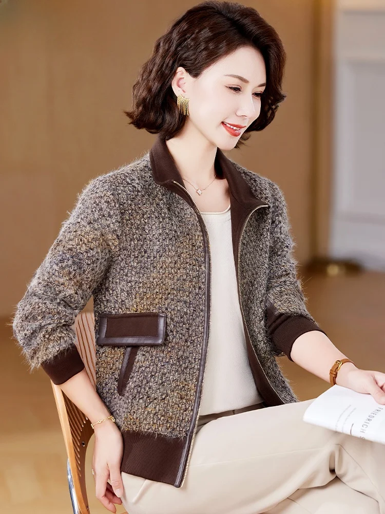 Spring Faion Outerwear Jaet for Middle-Aged Women Korean Sle Loose Fit Polyester Fiber Cardigan ort Length Floral Pat...
Spring Faion Outerwear Jaet for Middle-Aged Women Korean Sle Loose Fit Polyester Fiber Cardigan ort Length Floral Pat...