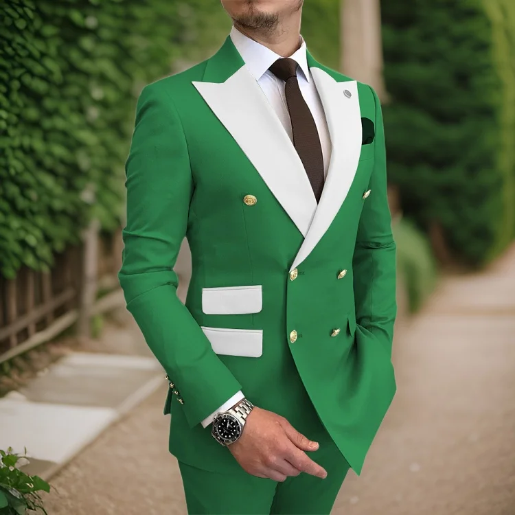 Formal Men's Double Breasted Suit 2024 Peak Lapel Gold Button Wedding Groom Tuxedo Terno Prom Blazer Pants (Jacket + Pants)
Formal Men's Double Breasted Suit 2024 Peak Lapel Gold Button Wedding Groom Tuxedo Terno Prom Blazer Pants (Jacket + Pants)