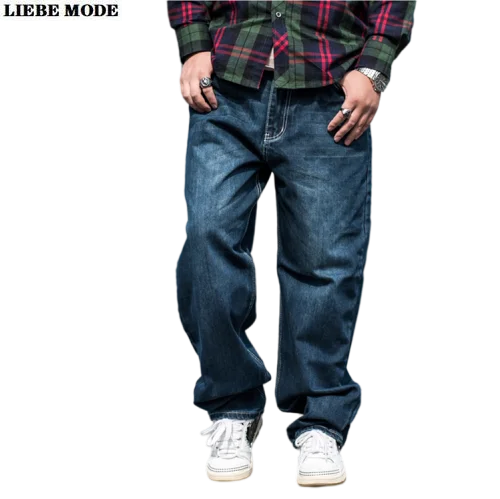 Men's Wide Baggy Jeans Men Blue Black Loose Hiphop Denim Pants Male Streetwear Oversize Skateboard Jean Homme Plus Size 42 44 46
Men's Wide Baggy Jeans Men Blue Black Loose Hiphop Denim Pants Male Streetwear Oversize Skateboard Jean Homme Plus Size 42 44 46