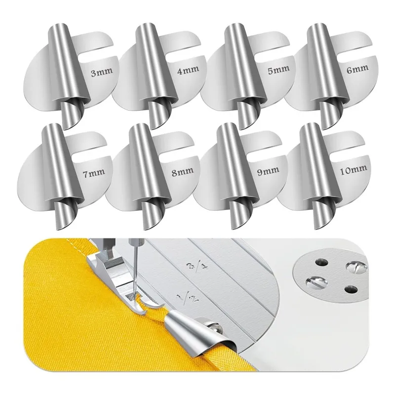 8PCS Universal Sewing Rolled Hemmer Presser Foot 3-10mm Pull Tube Spiral Edging Roller Hemming Puller Tube Sewing Accessories
8PCS Universal Sewing Rolled Hemmer Presser Foot 3-10mm Pull Tube Spiral Edging Roller Hemming Puller Tube Sewing Accessories