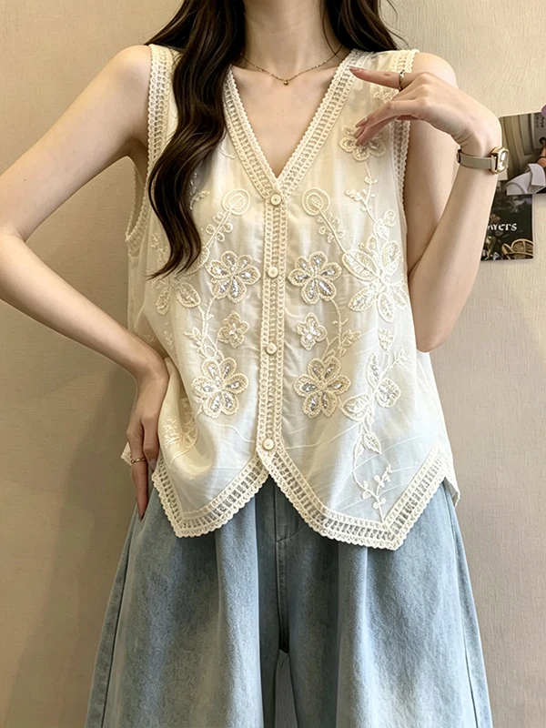 2026 New plus Size Color Sleeveless Open Cardigan Tank Top Fashionable Versatile Slimming Summer Hollow out Top for plu...
2026 New plus Size Color Sleeveless Open Cardigan Tank Top Fashionable Versatile Slimming Summer Hollow out Top for plu...