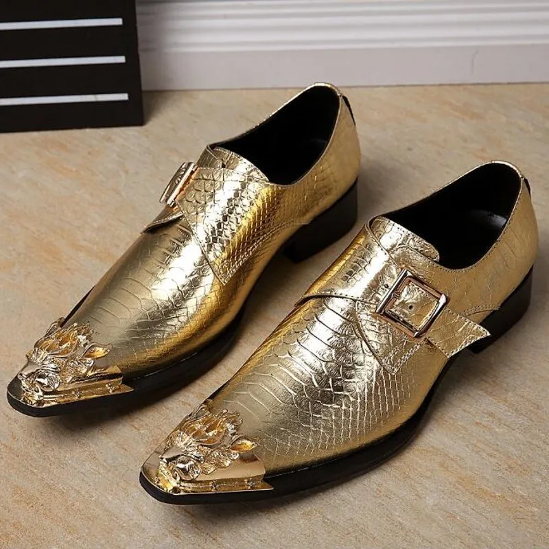 Metal toe Wedding Party Shoes for men Genuine Leather Slip on Formal T Stage Shoe Big Size 38-46
Metal toe Wedding Party Shoes for men Genuine Leather Slip on Formal T Stage Shoe Big Size 38-46